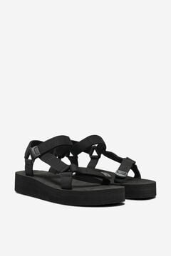 Womensecret Women's sandals with velcro noir