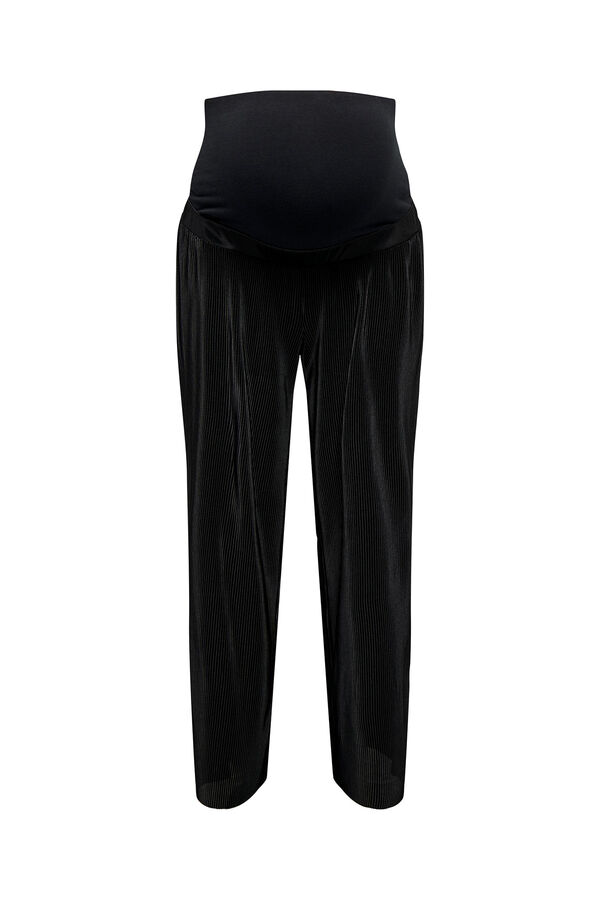 Womensecret Pleated maternity trousers Crna