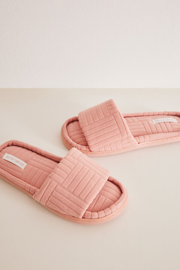 Womensecret Pink open slippers pink
