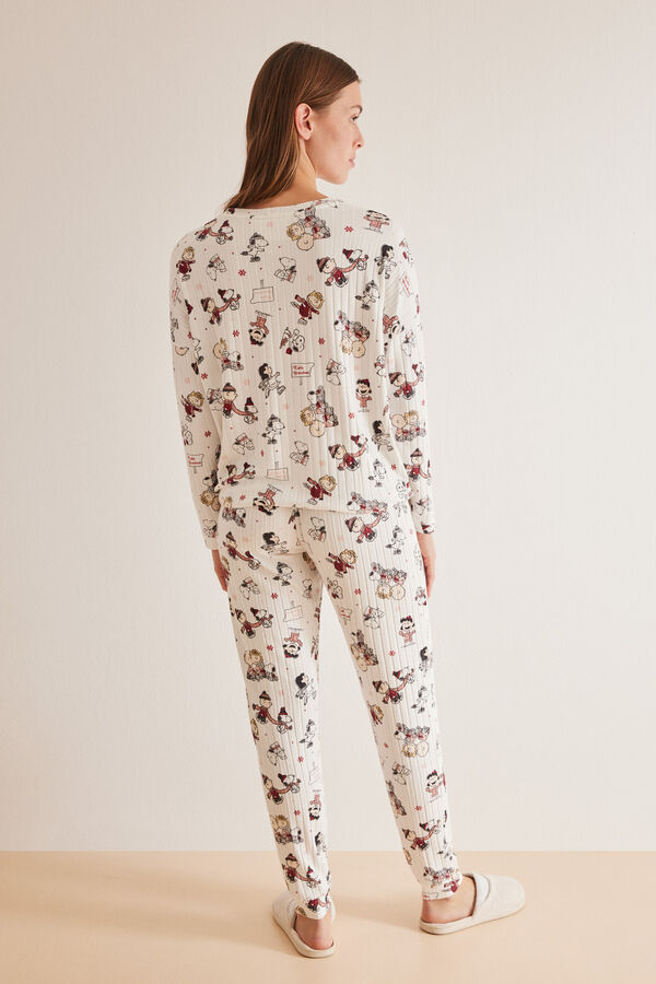 Womensecret Snoopy print pyjamas beige