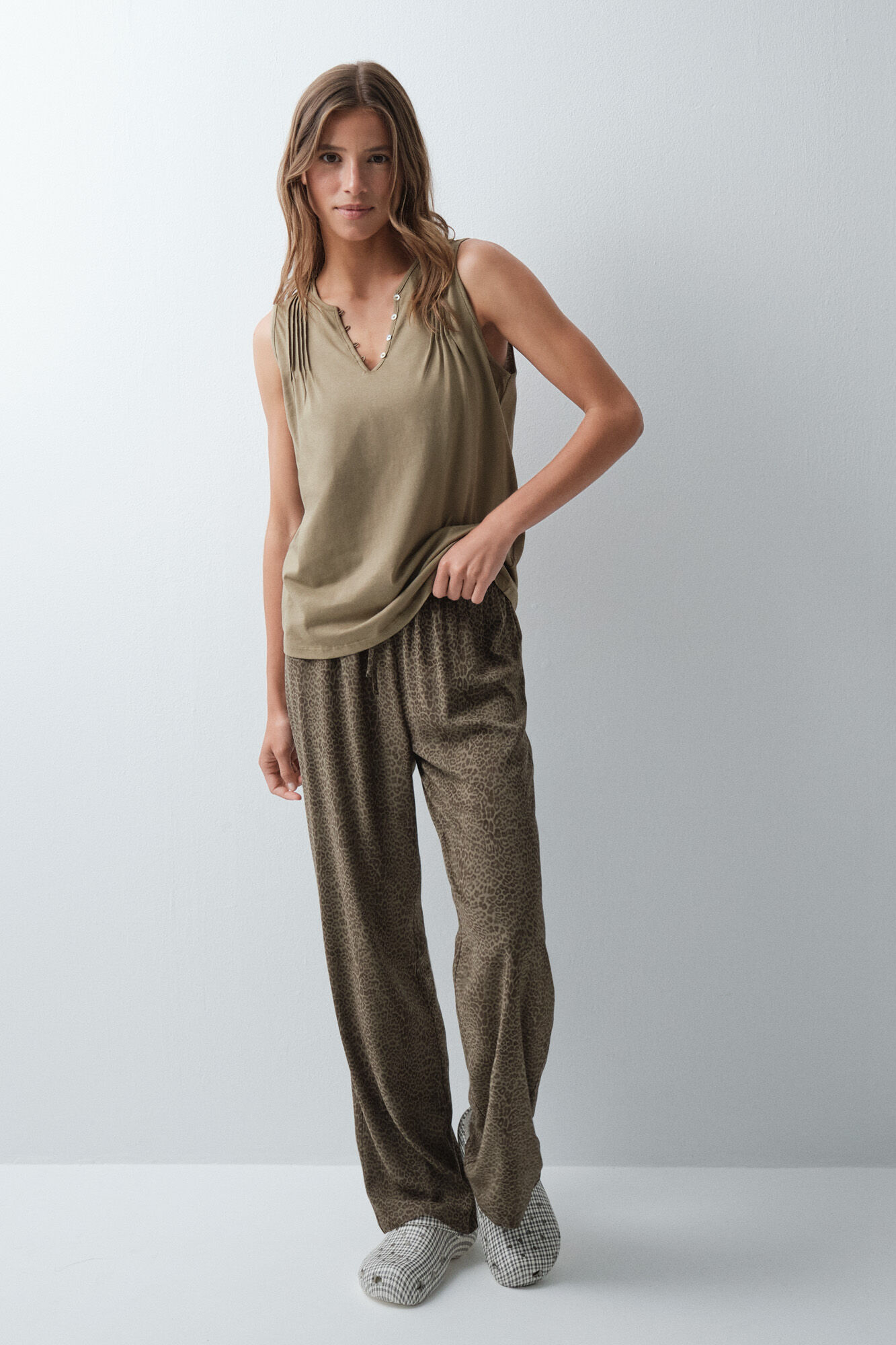 Women'secret Animal print long trousers