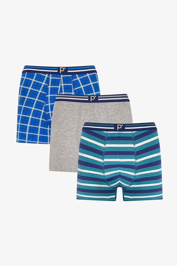 Penti Striped and plaid 3-pack boxers printed