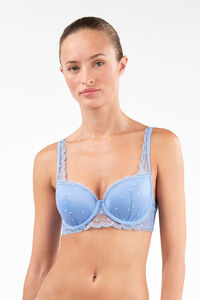 Gisela Blue lace capacity bra