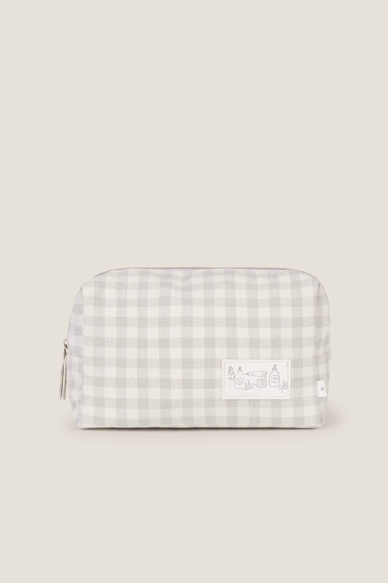 Textura Kosmetiktasche mit Vichy-Karomuster