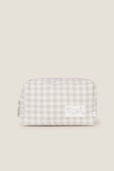 Textura Gingham vanity case Siva