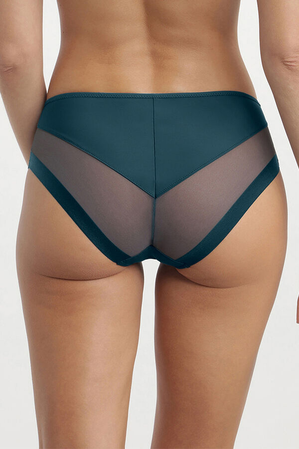 DIM Braga de microfibra y tul verde