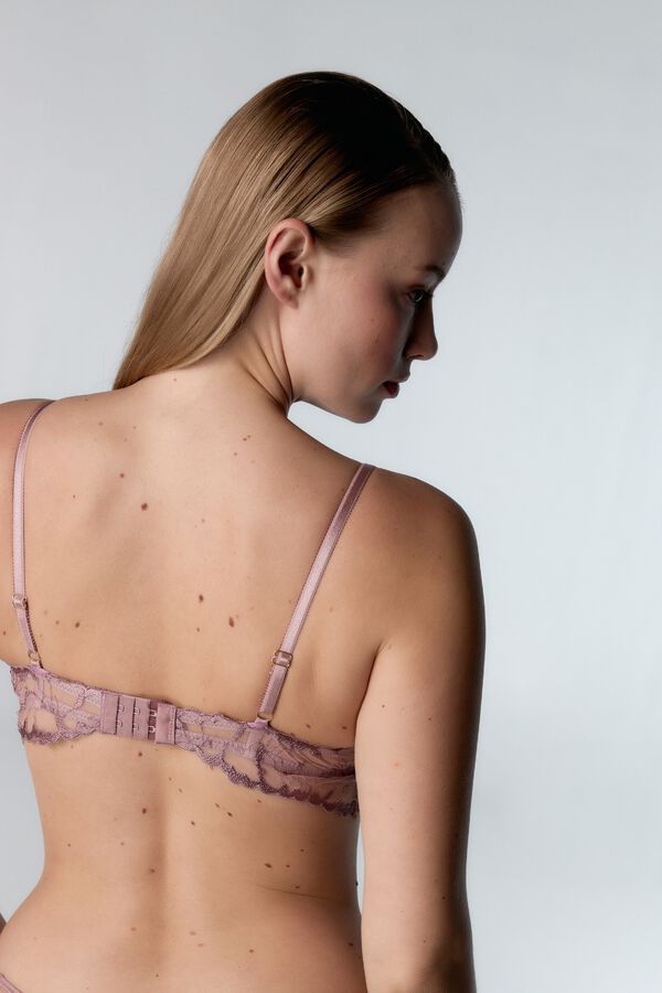 Black Limba Balconette bra Agnes pink