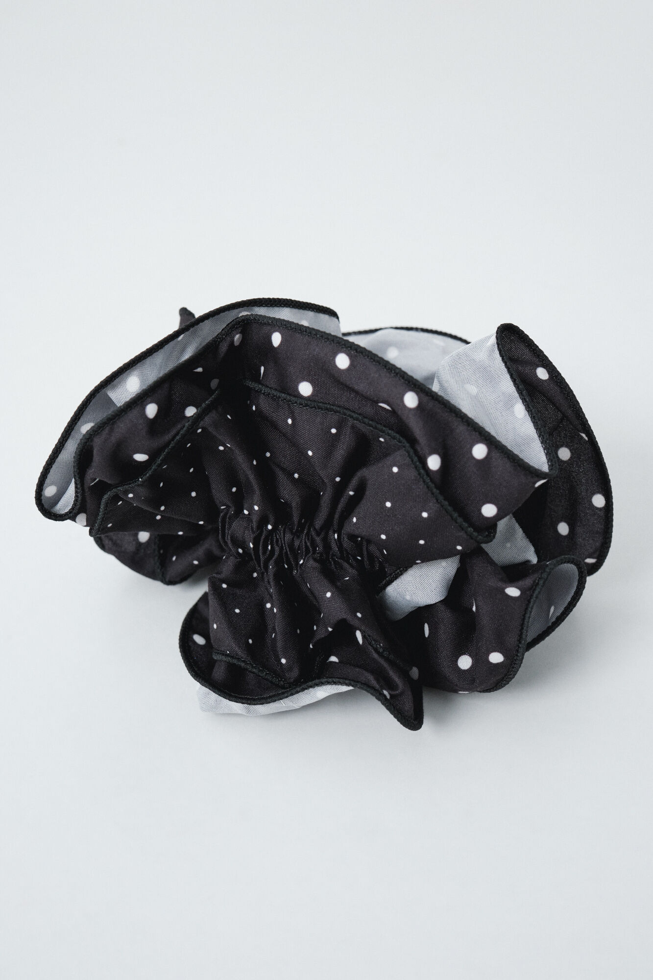 Women'secret Black and white polka-dots maxi scrunchie