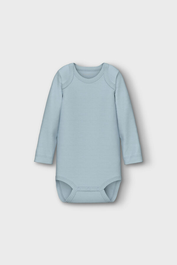 Name it Set of 3 baby boy space bodysuits blue