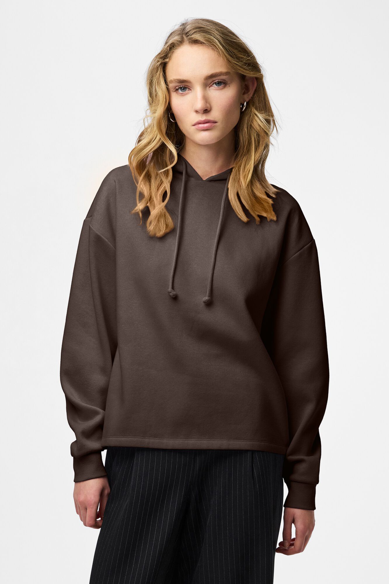 Pieces Basic-Sweatshirt mit Kapuze