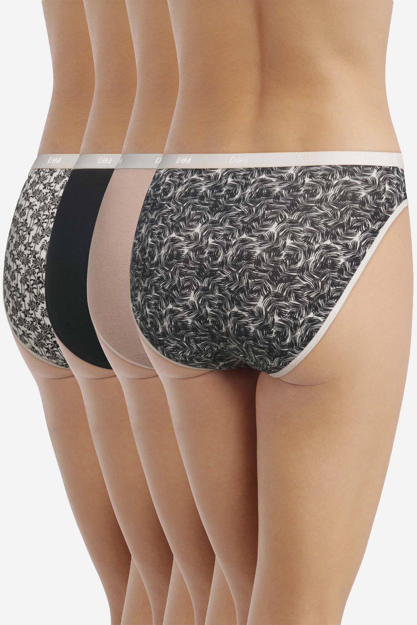 DIM Pack de 4 slips DIM Pockets Coton