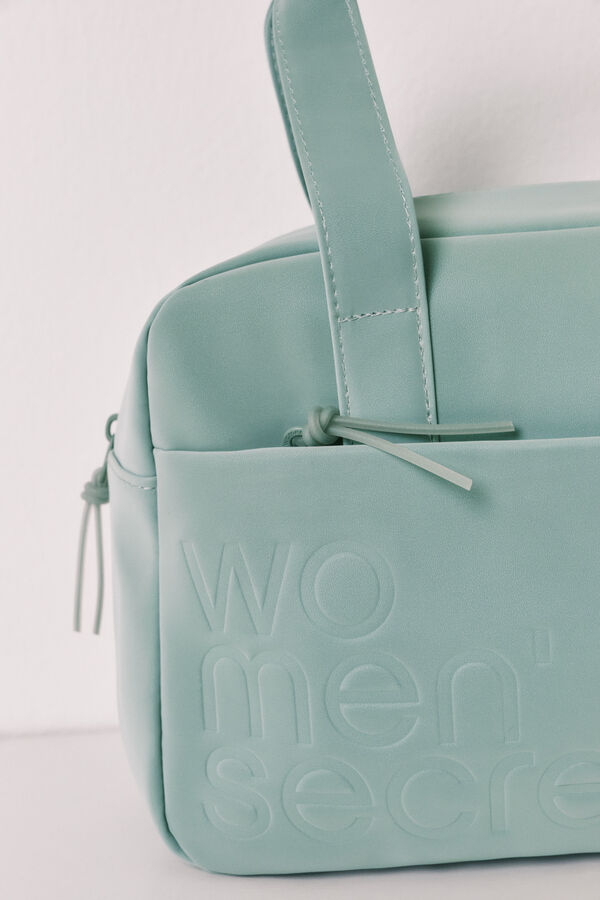 Women'secret Green large vanity case with handles green