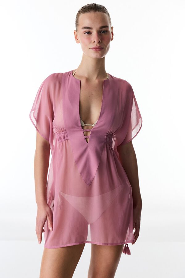 Penti Basic V-Neck Beach Kaftan pink