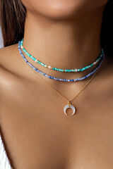 Womensecret Gold Moonset Mother-of-Pearl Necklace Žuta