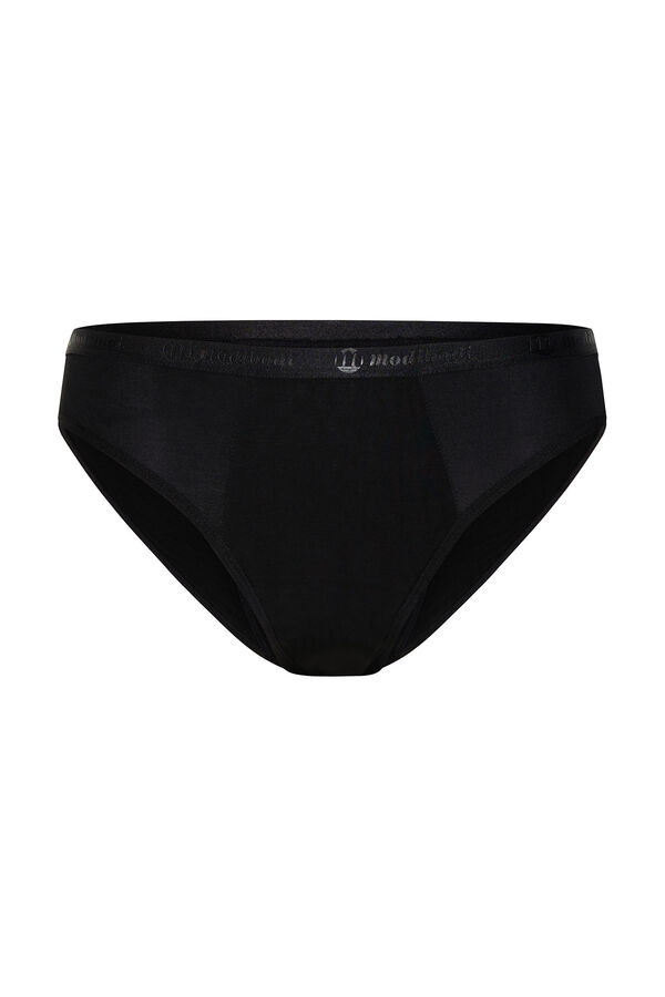 Modibodi Black bamboo classic boyshort moderate to heavy period panty black