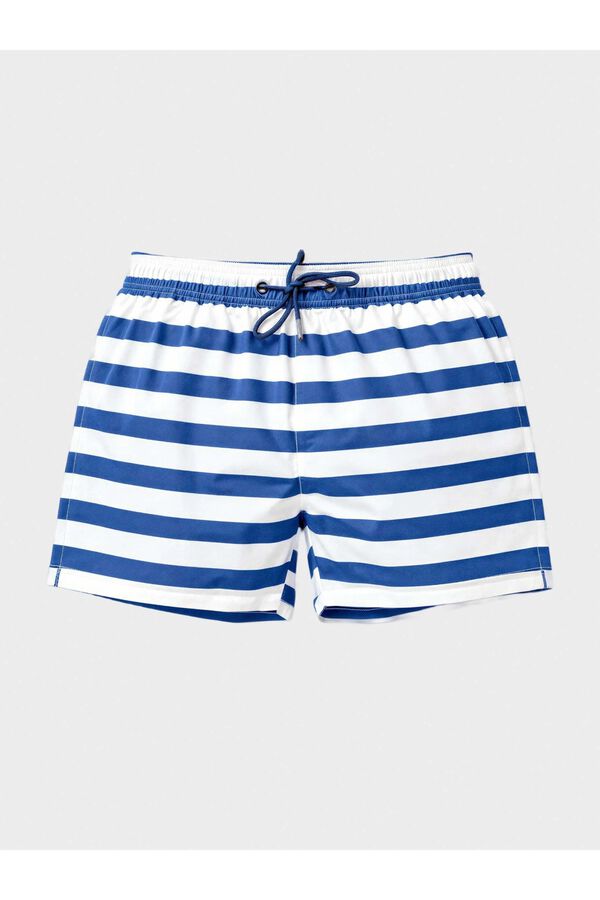 Gisela Navy print men's swimwear printed