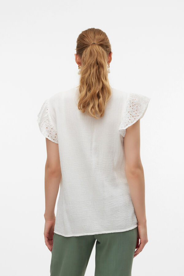 Mamalicious Top de manga corta maternity y lactancia branco