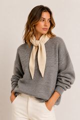 Pieces Degraded scarf grey
