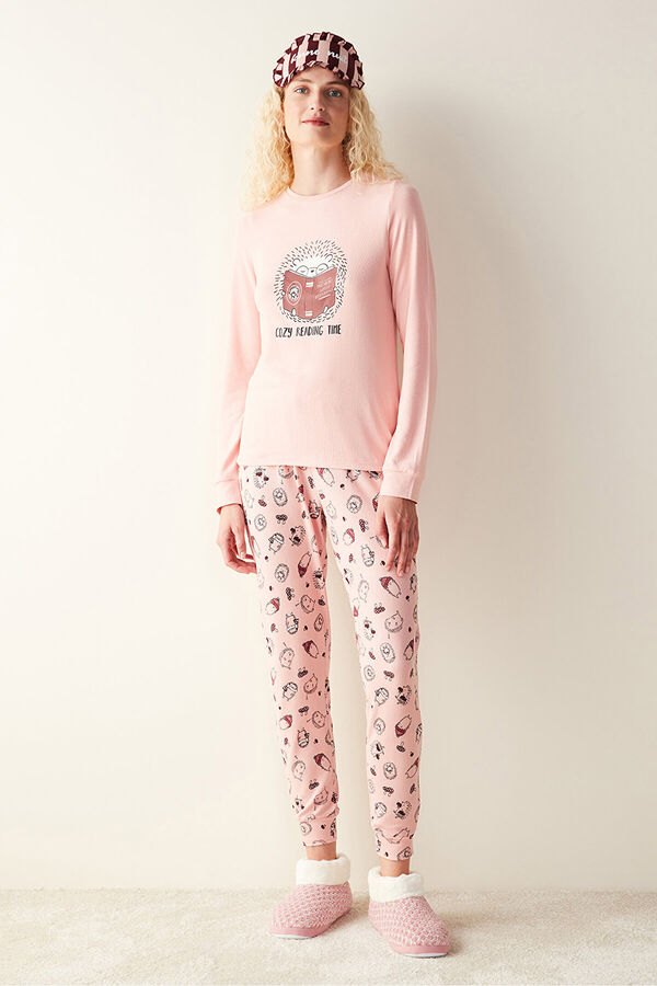 Womensecret Long pink thermal pyjamas Rosa