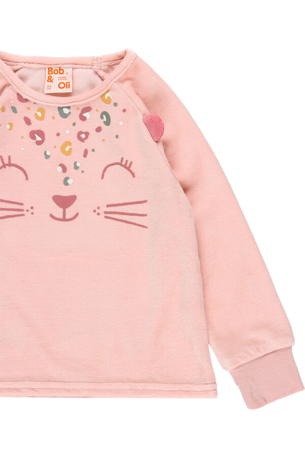 Bob&Oli Pijama terciopelo de ni&ntilde;a - org&aacute;nico rosa