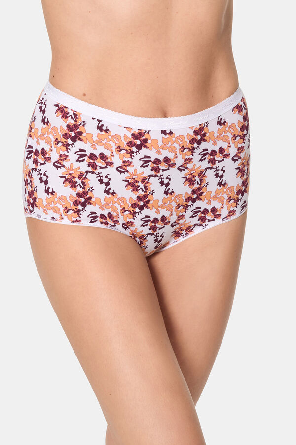 Playtex Pack of 3 high- panties organic cotton panties printed