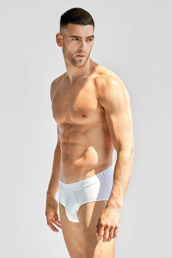 Bread & Boxers 3er-Pack wei&szlig;e Slips Wei&szlig;