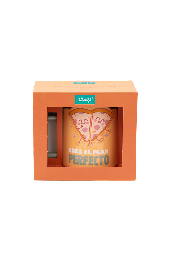 Mr. Wonderful 3D Pizza Mug - You're the perfect plan printed