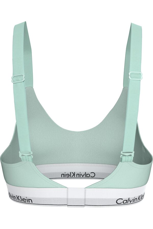 Calvin Klein Logo bralette bra beige