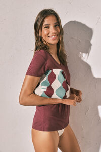 Women'secret Trousse de toilette grande en jacquard multicolore