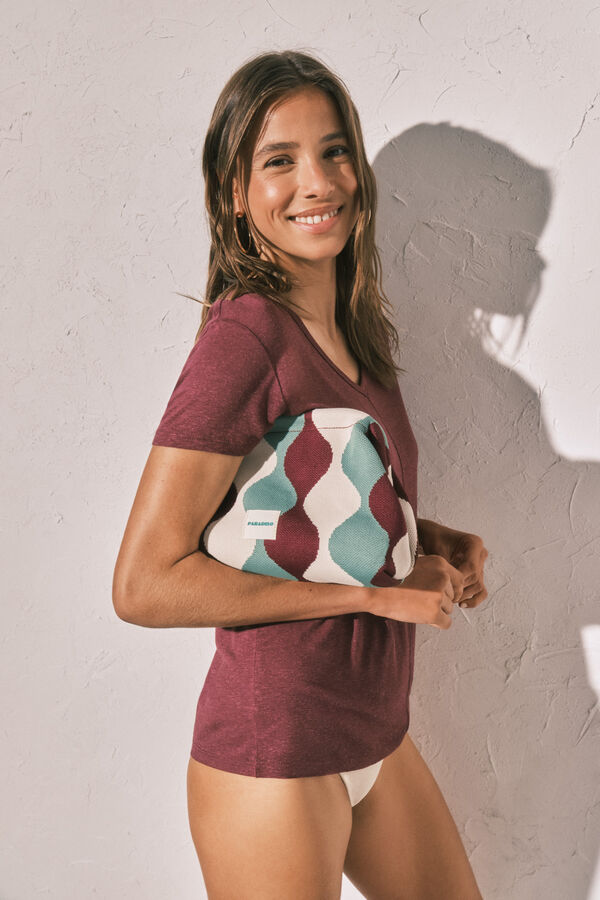 Women'secret Multicoloured jacquard large vanity case printed