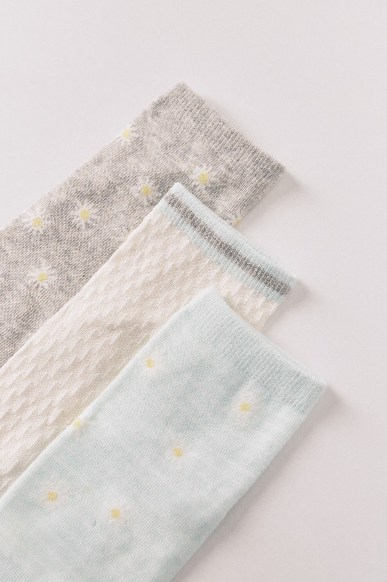 Women'secret Pack 3 short floral print socks