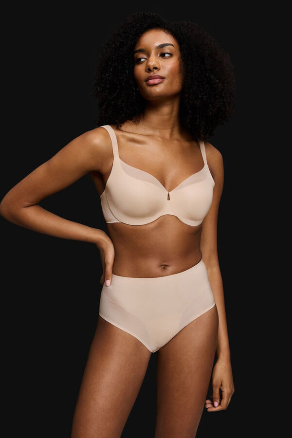 Triumph Calcinha ilus&atilde;o de maquiagem body maxi bege