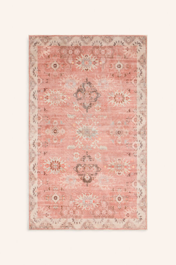 Calma House Alfombra de pelo suave Ares rosa