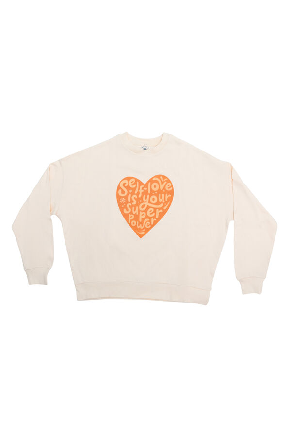 Womensecret Hoodie orange Size S-M - Self-love is your superpower printed