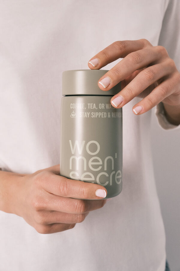 Women'secret Bouteille logo en m&eacute;tal verte vert