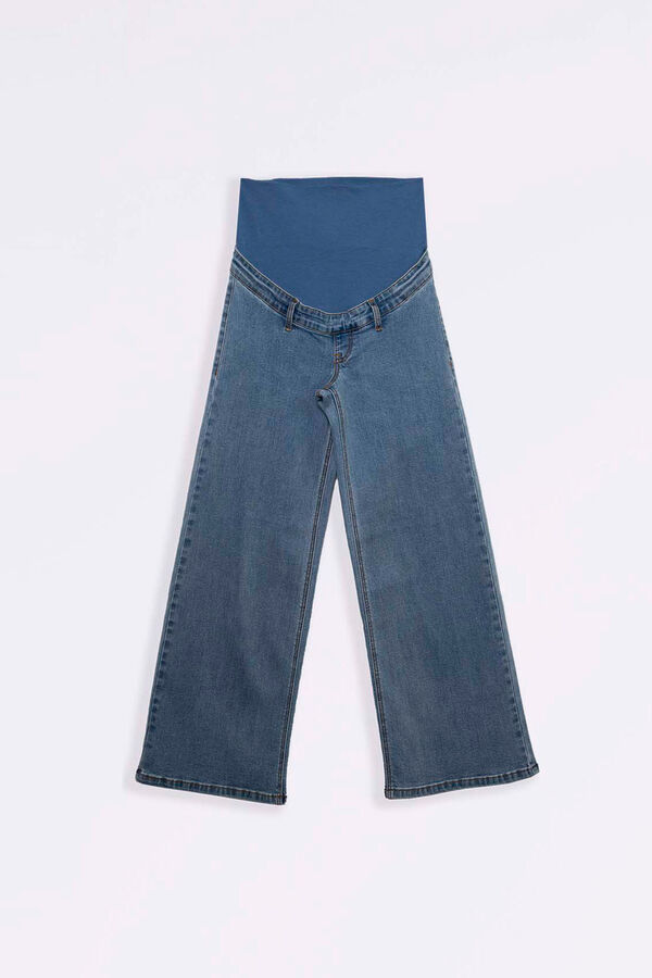 Womensecret Jeans culotte pré-mamã azul