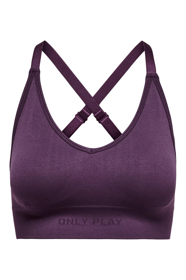 Only Play Sujetador seamless espalda cruzada morado/lila