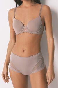 Women'secret Grey high-waisted shaping panty 