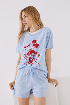 Womensecret Pyjama court coton Minnie Mouse bleu bleu