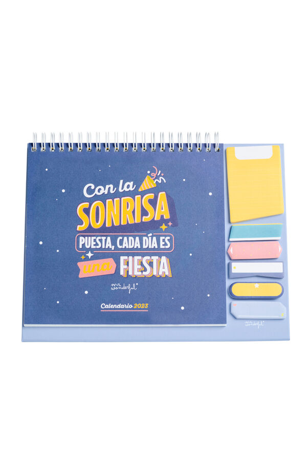 Mr. Wonderful Calend&aacute;rio de mesa estampado