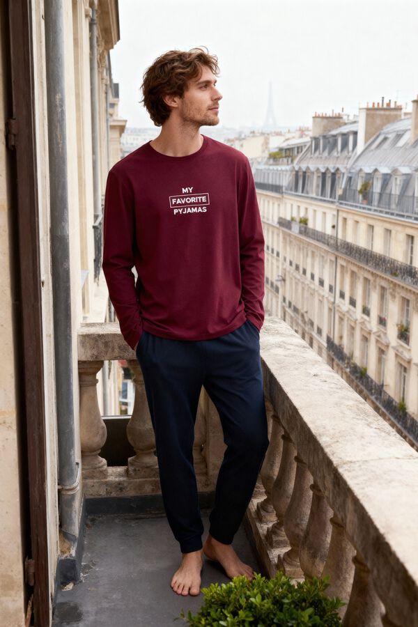 Trendyol Comfortable Knitted Pyjama Set printed