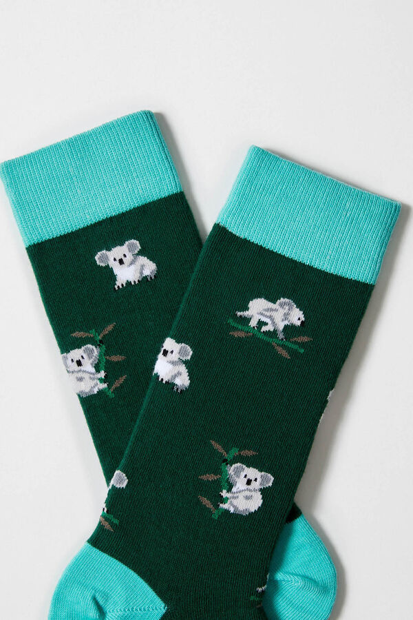 Besocks Koala high socks BESOCKS green