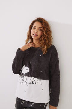 Womensecret Pyjama polaire Snoopy gris