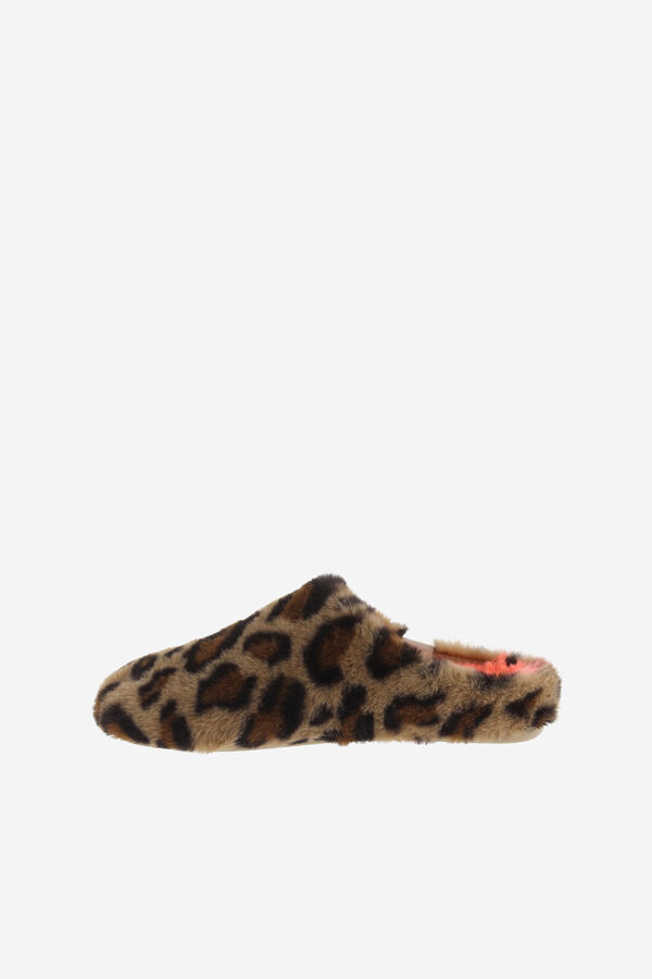 Victoria Animal print slippers Bež