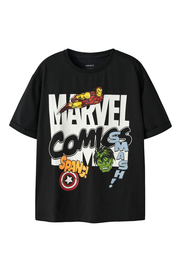Name it Kids' short-sleeved T-shirt MARVEL black