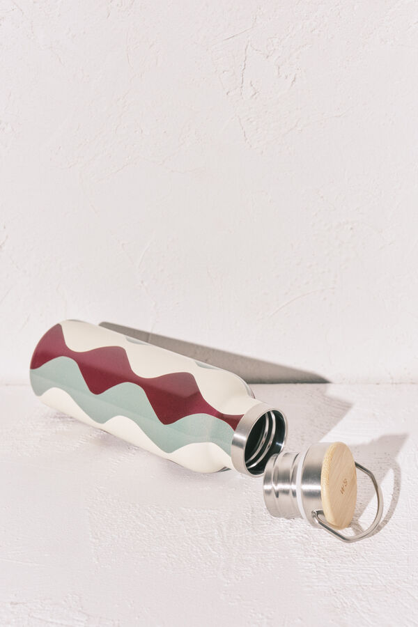 Women'secret Stainless steel wave bottle printed