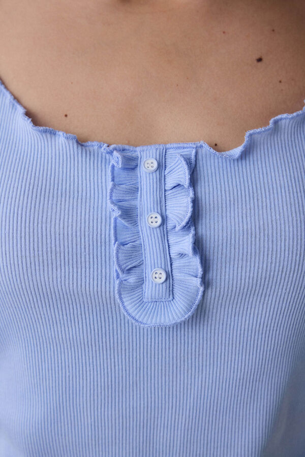 Penti Conjunto de pijama corto azul cuadros azul