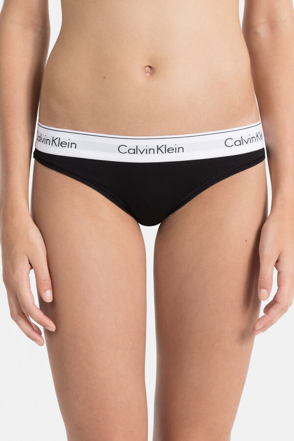 Womensecret Modern Cotton elasticated waist panties noir