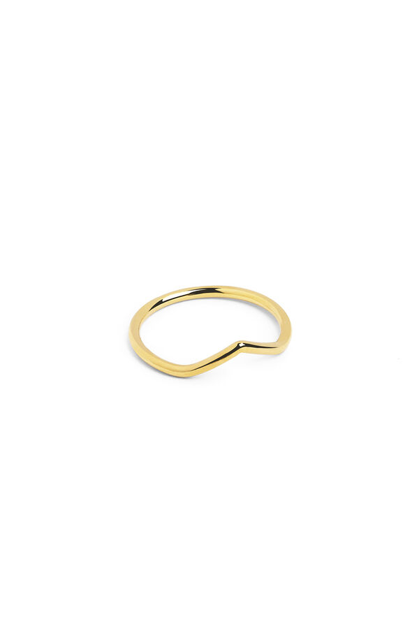 Womensecret Gold Midi Peak ring imprimé