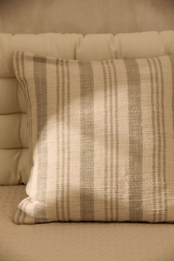 Calma House Baumwoll-Kissenbezug 60x60 Grau